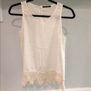 Off white tank top